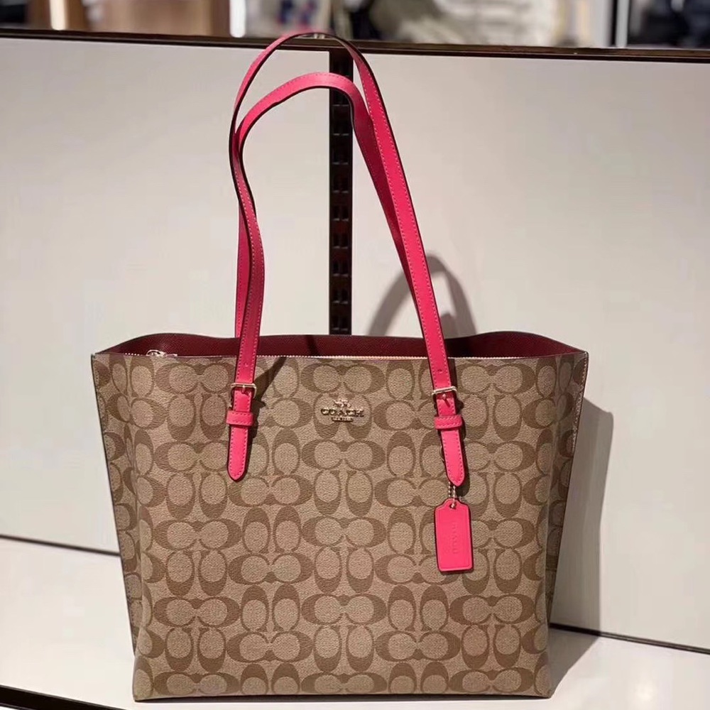 Coach Mollie Tote In Signature Canvas